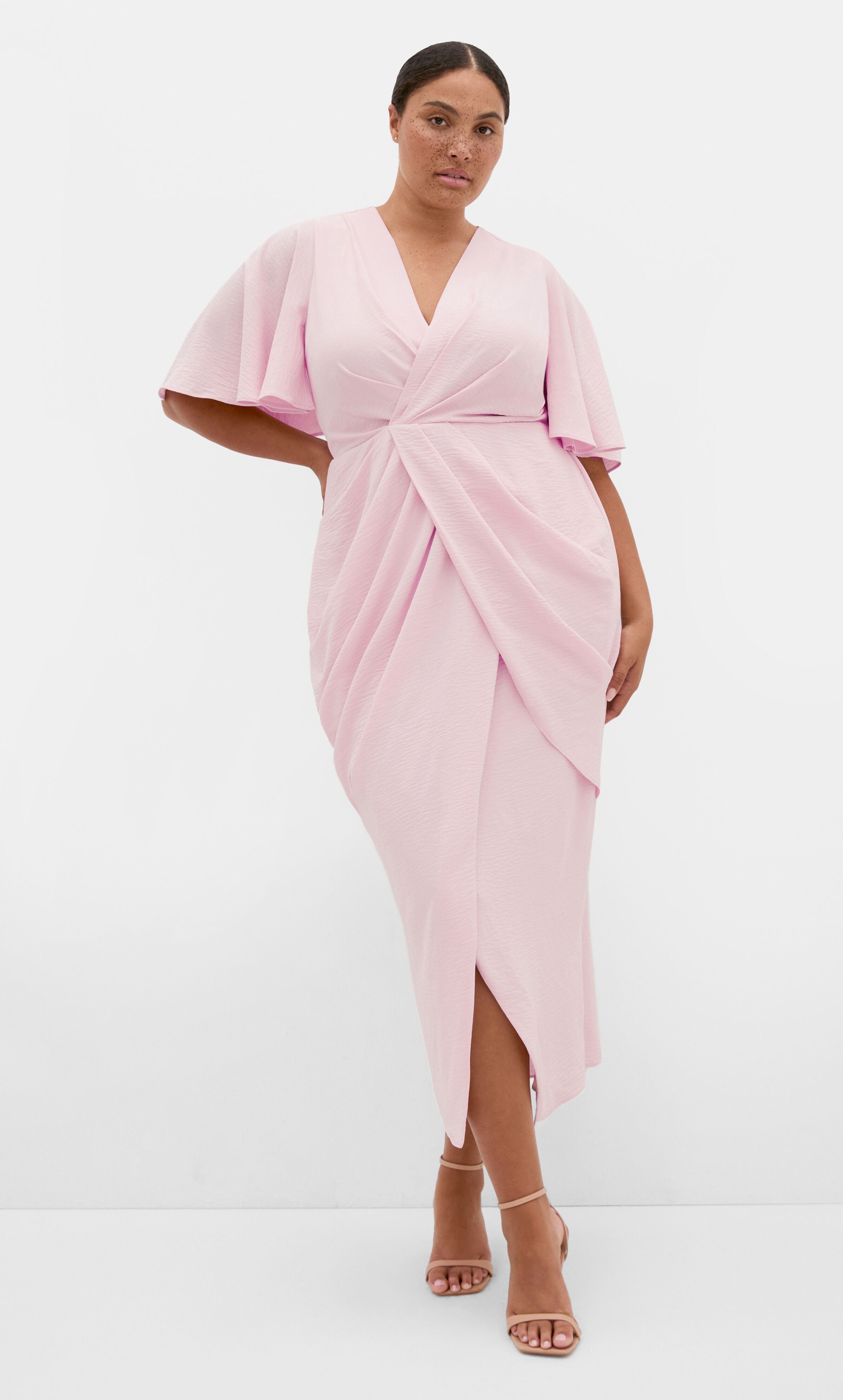 Braelynn Drape Maxi Dress, PINK, hi-res image number 0
