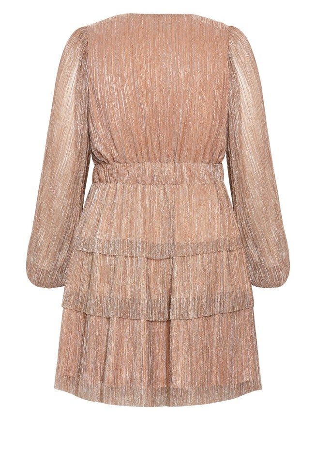 Lilian Sparkle Dress - soft blush, GOLD, alternate image number null