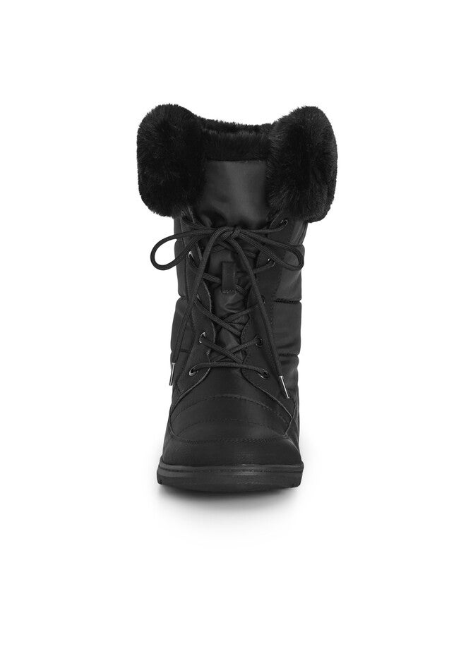 Nylah Cold Weather Boot, BLACK, alternate image number null