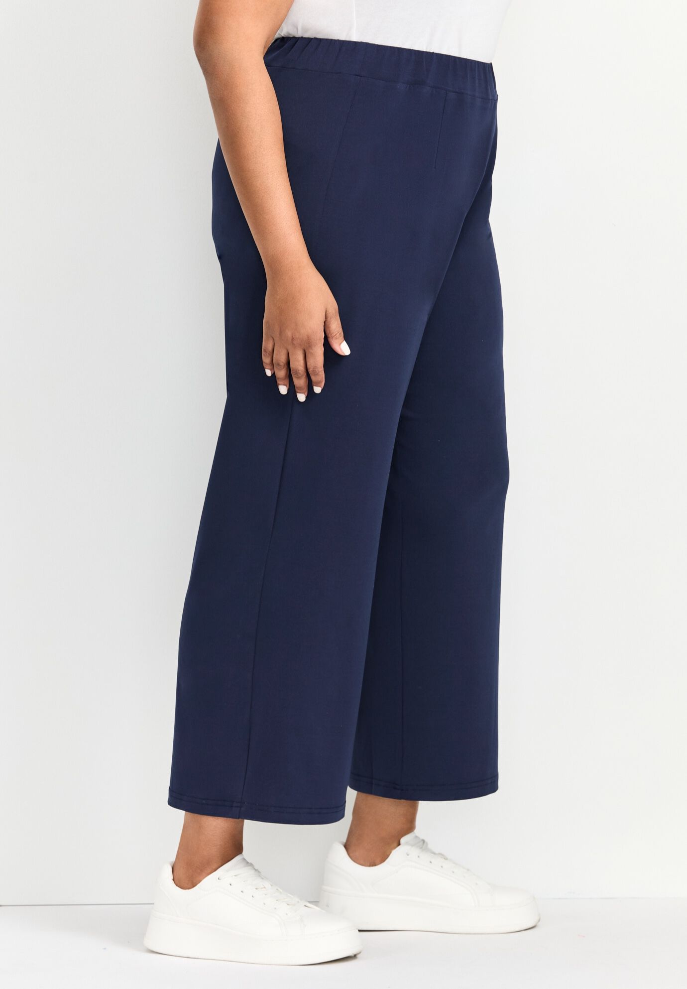 Audrey Wide Leg Pant, NAVY, alternate image number 2