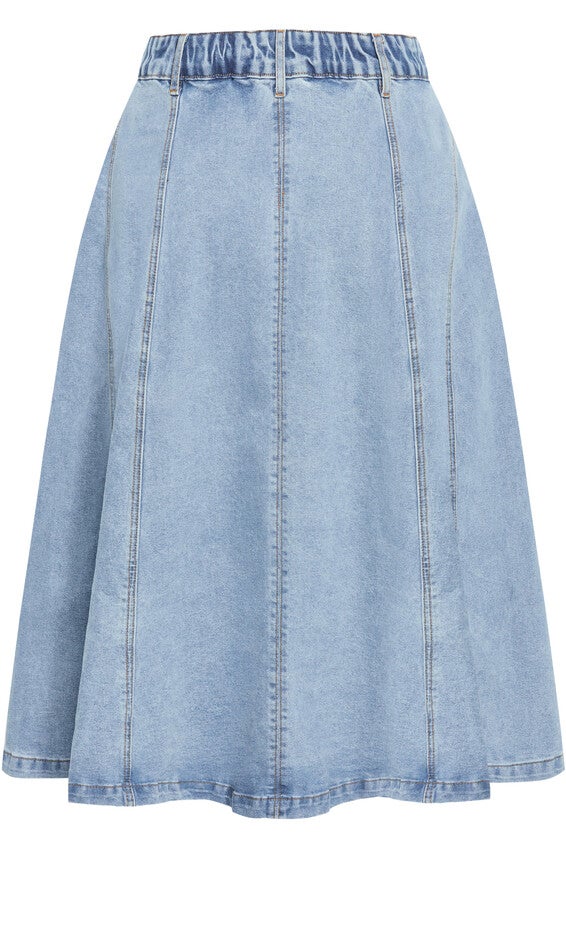 Alina Skirt - light wash, BLUE, alternate image number null