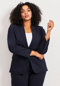 Super Stretch One Button Blazer