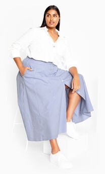 Skylight Skirt - sky blue