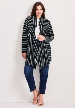 Striped Cascade Jacket