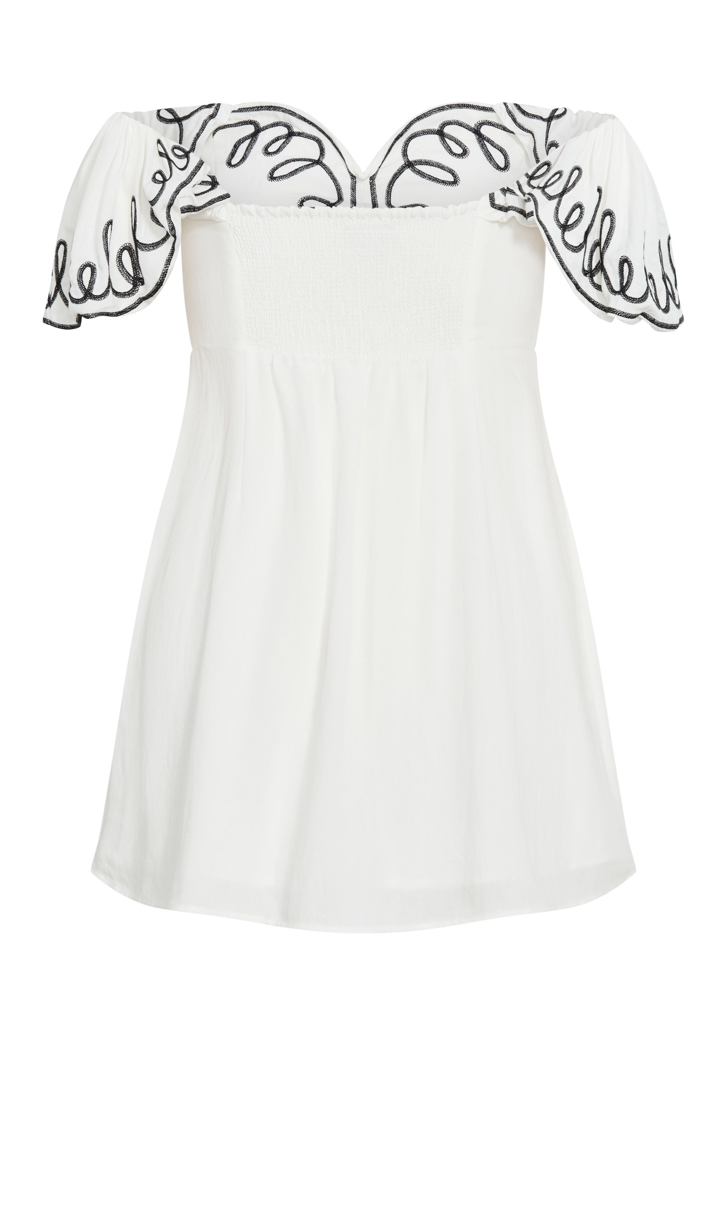 Hana Embroidered Dress - ivory, WHITE, alternate image number 5