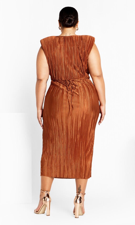 Alexis Dress - bronze, BRONZE, alternate image number null