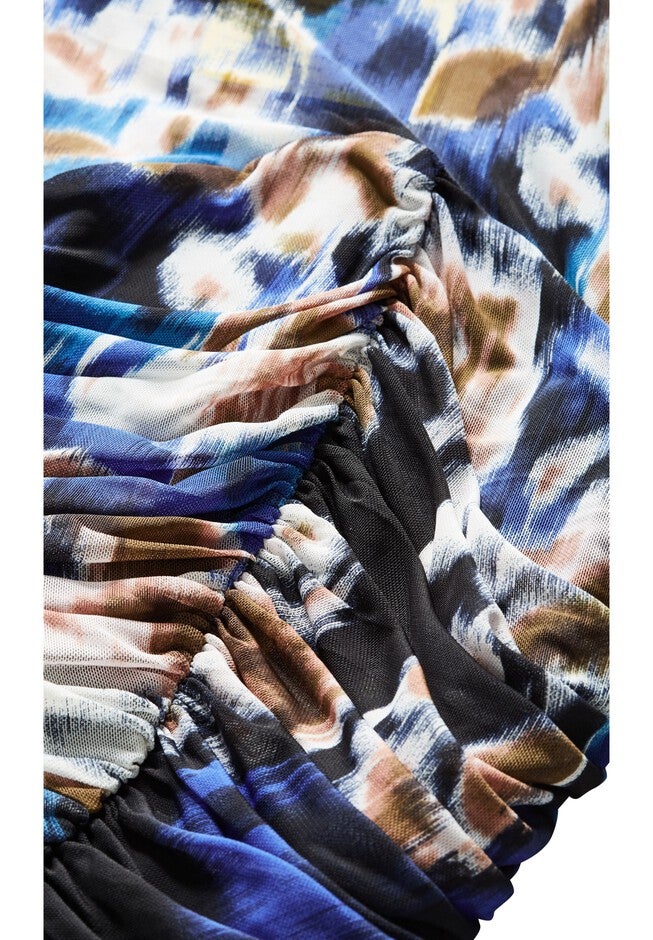 Fallon Print Dress - blue, BLUE, alternate image number 6