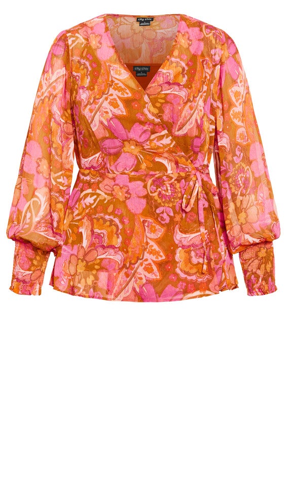 Alexis Print Top - sienna, PINK, alternate image number null