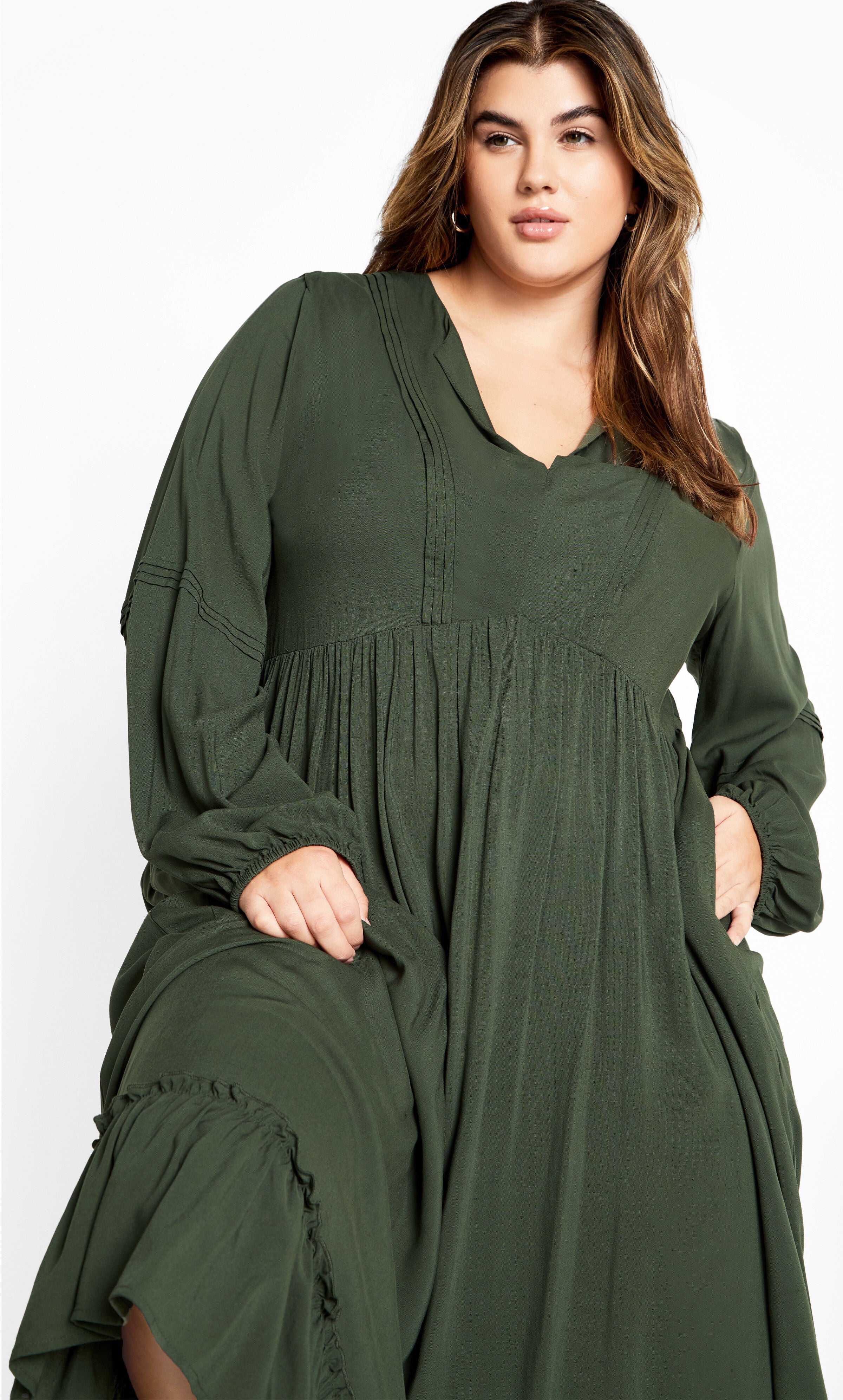 Alena Maxi Dress - masala, KHAKI, hi-res image number 0