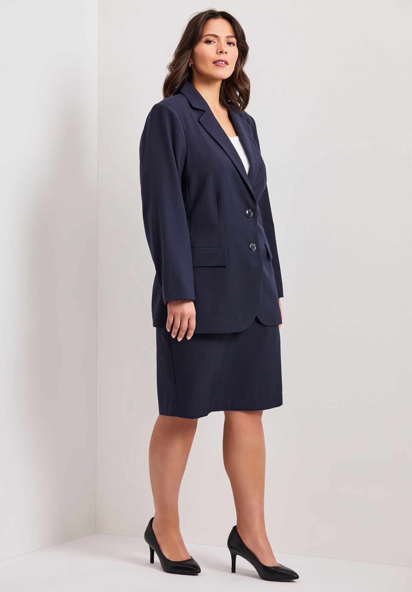Cool Hand Classic Blazer, NAVY, alternate image number 3