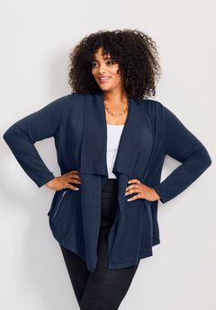 Cascade Cardigan Zipper Pocket