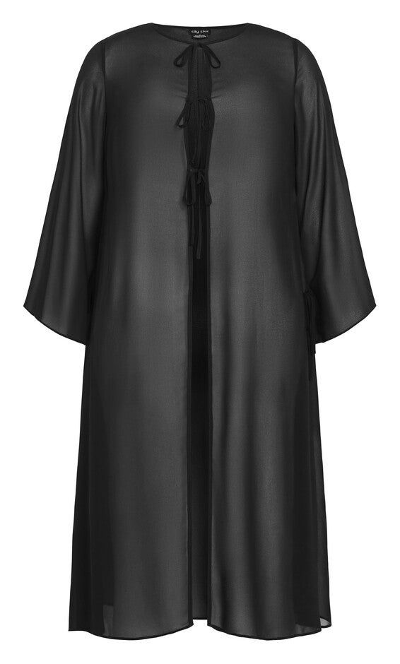 Remi Longline Jacket - black, BLACK, alternate image number 3
