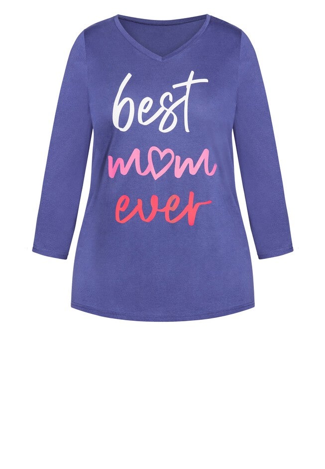 Best Mom Sleep Top, BEST MOM, alternate image number null