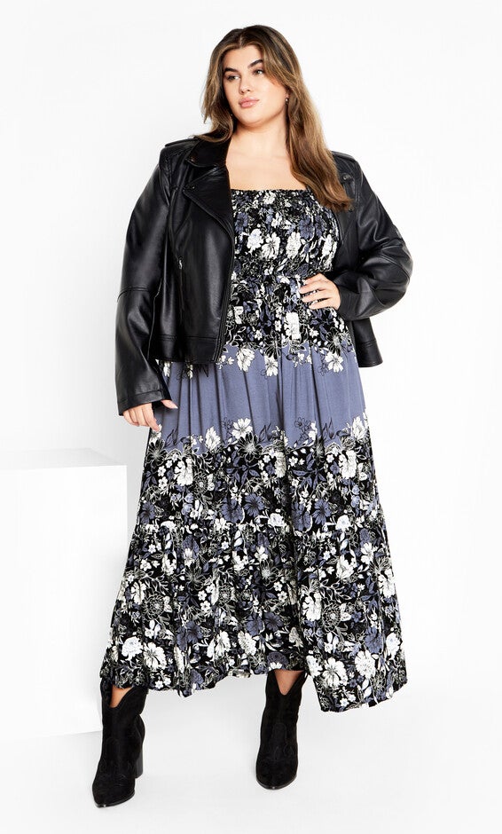 Sadie Placement Dress - blue, BLUE, alternate image number 3
