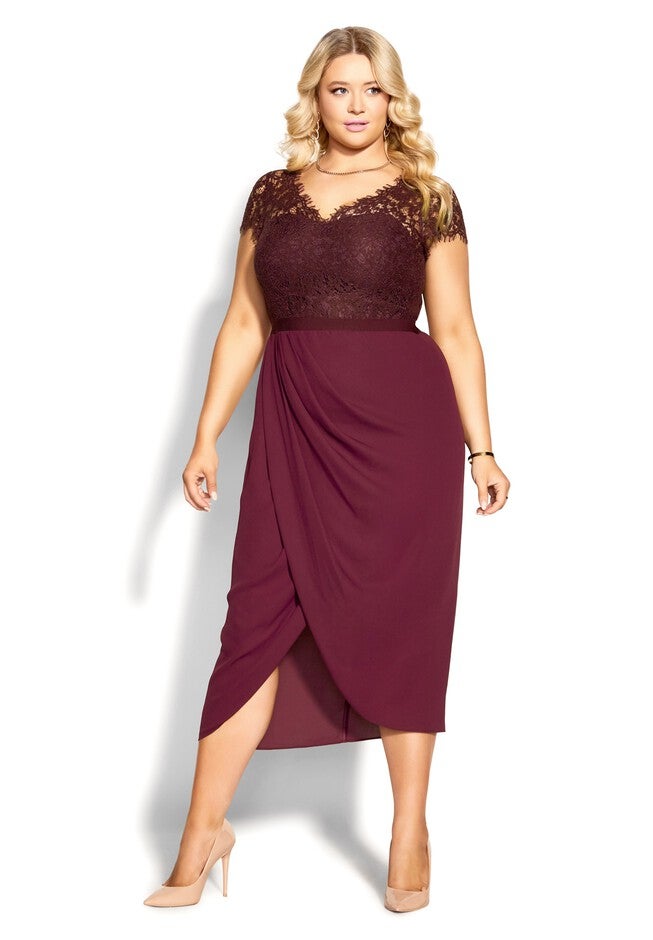 Chelsea Dress - bordeaux, RED, on-hover image number null