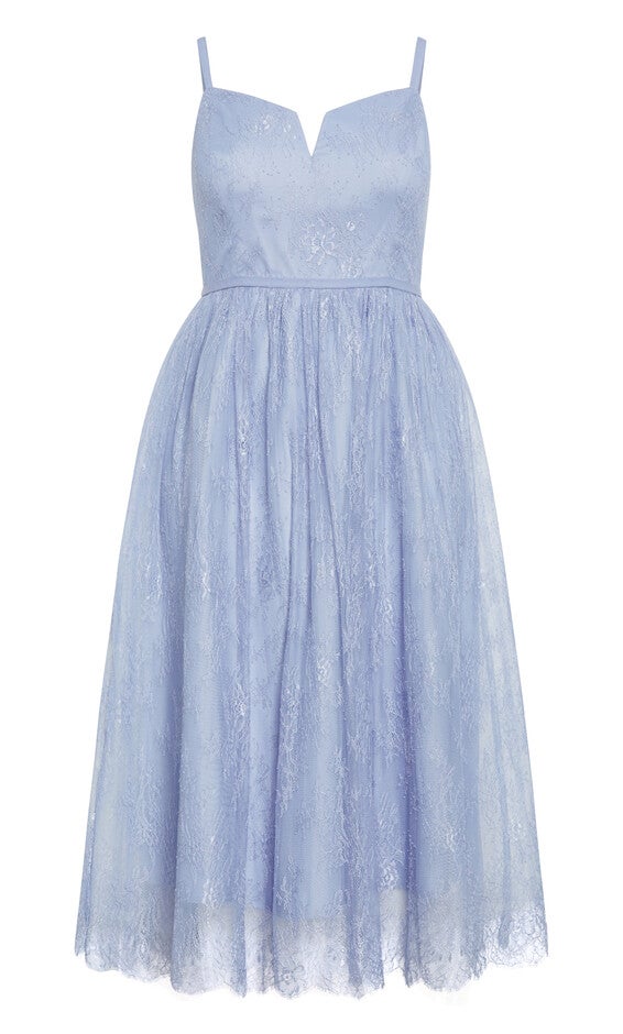 Serena Dress - powder blue, BLUE, alternate image number 3