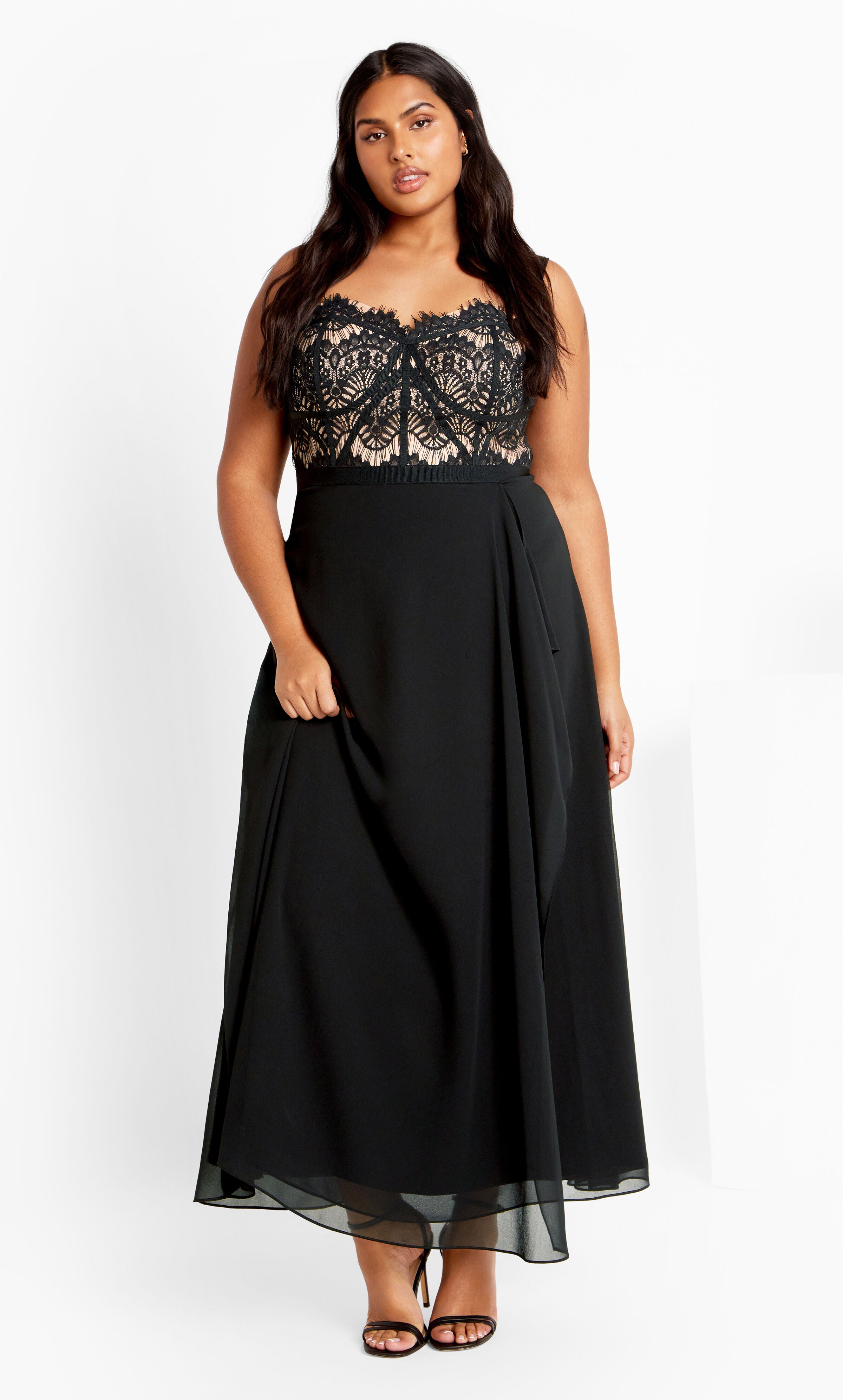 Sweet Evie Maxi Dress - black, BLACK, hi-res image number 0