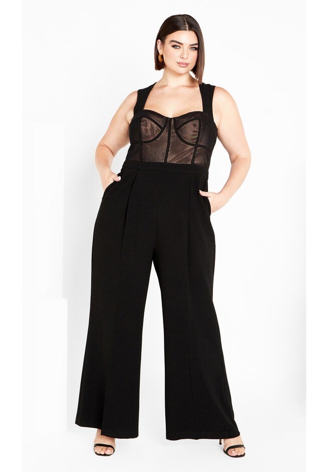 Kylie Jumpsuit - black, BLACK, on-hover image number 1