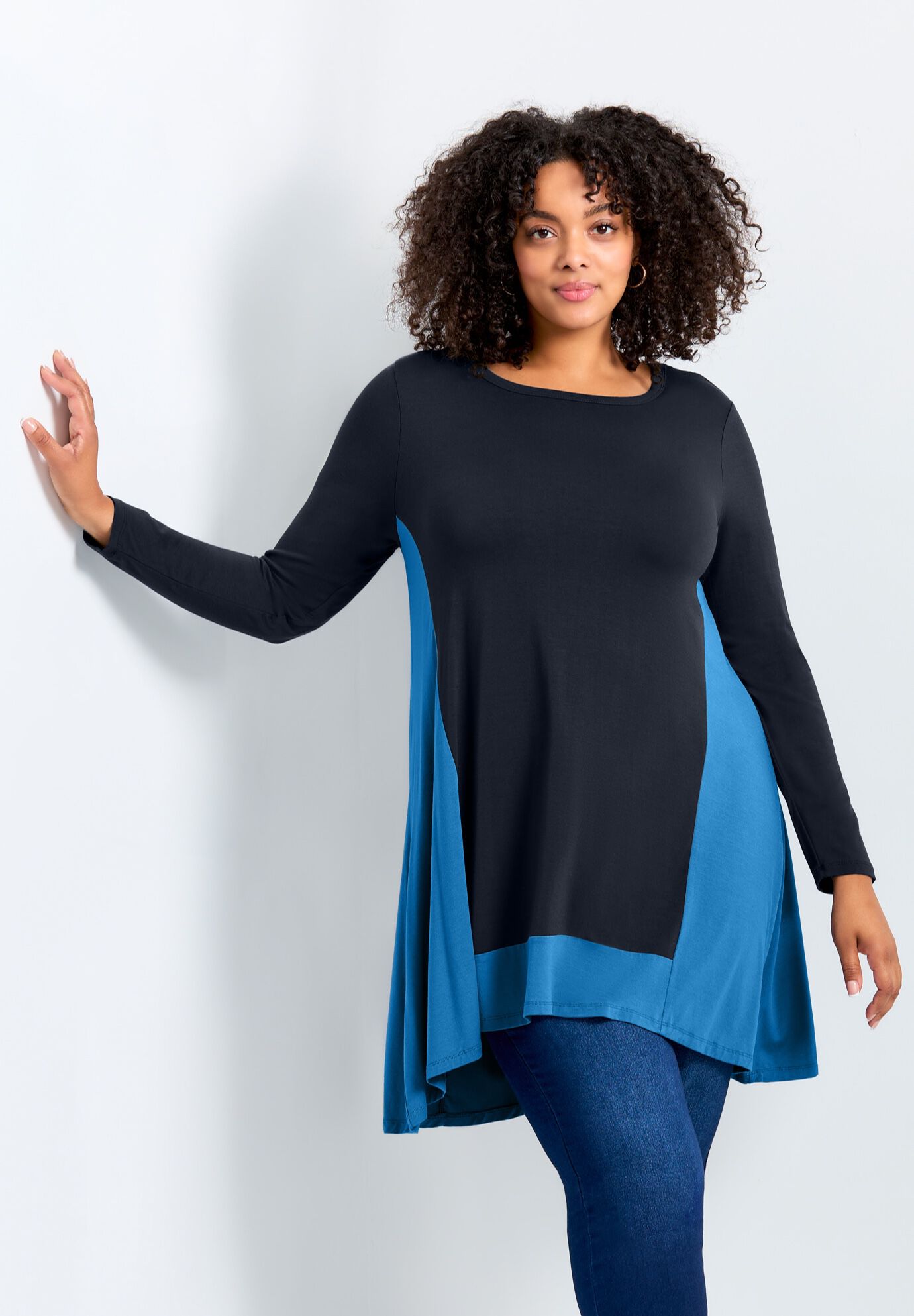Elsa Tunic, BLACK TEAL, hi-res image number 0