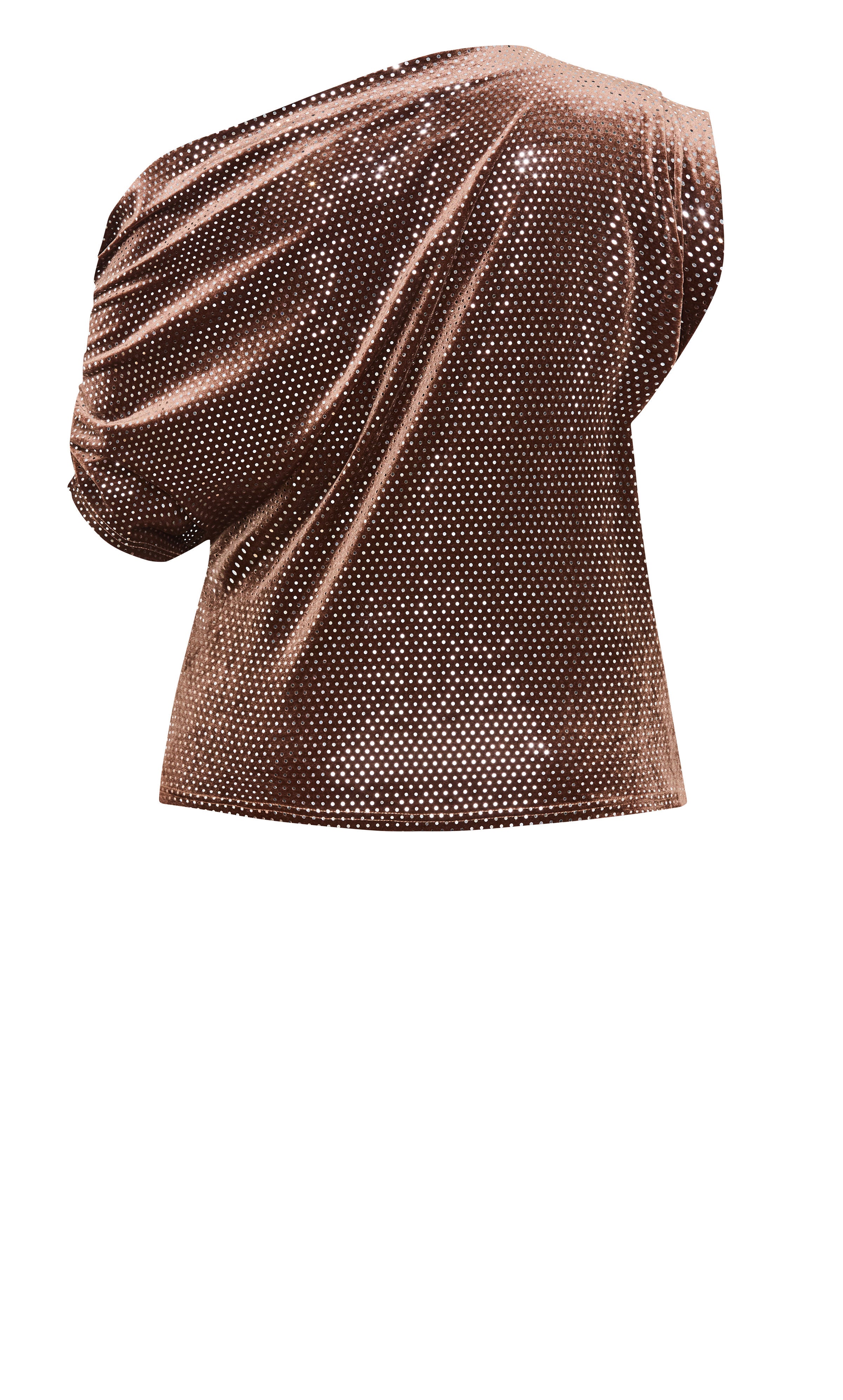 Shimmy Off Shoulder Top - bronze, BROWN, alternate image number 4