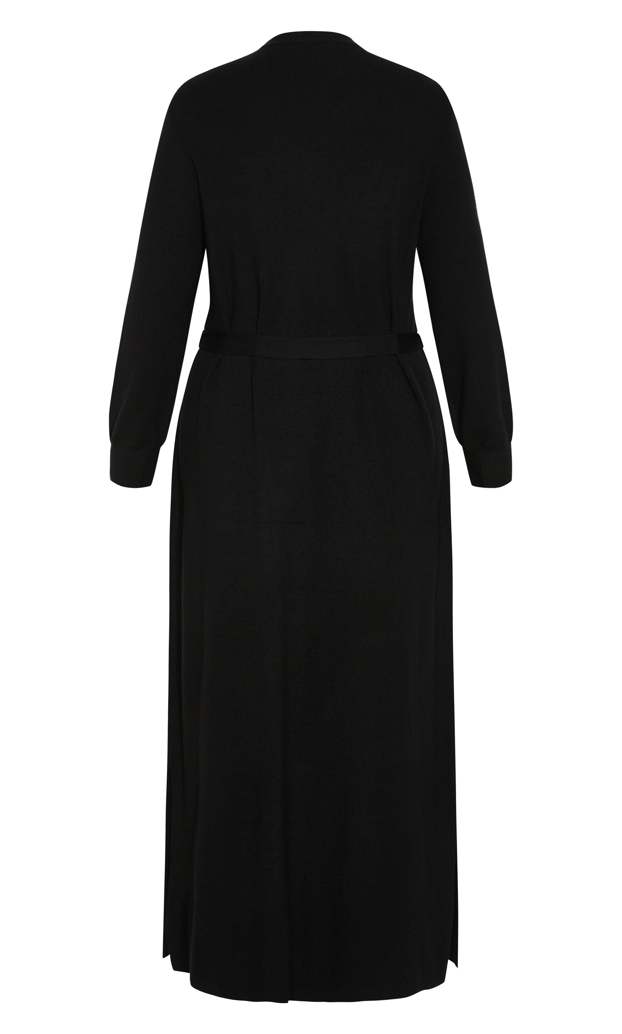 Goldie Longline Cardigan - black, BLACK, alternate image number 4