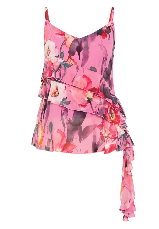 Lovers Lane Print Top - pink, PINK, alternate image number 3