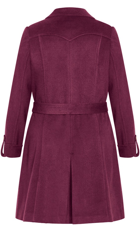 Gillian Coat - plum, PURPLE, alternate image number 5