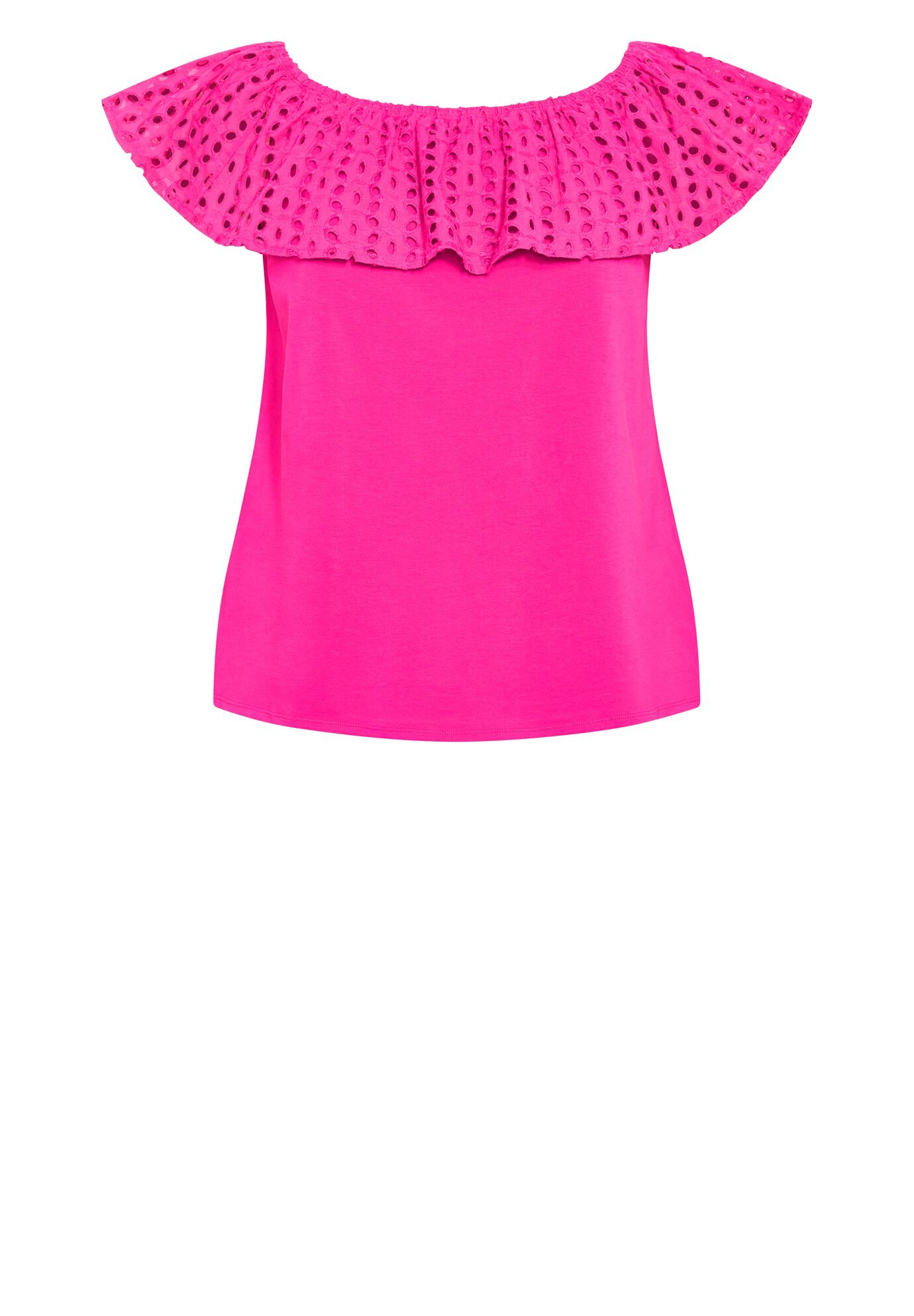 Lexi Mixed Media Top, FUCHSIA, alternate image number 6