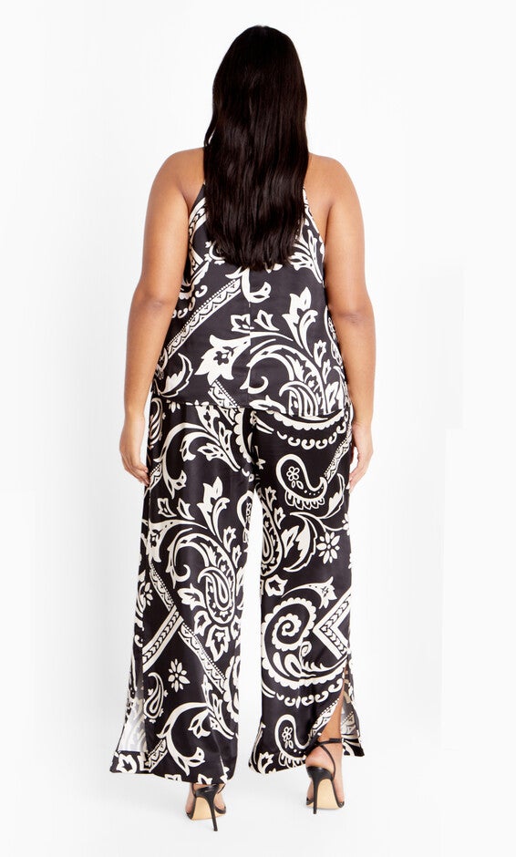 Perri Print Top - black, BLACK, alternate image number 2