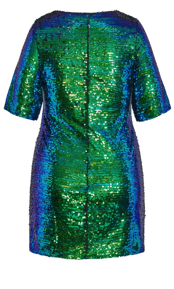 Sequin Glam Dress - green, ELECTRIC, alternate image number 5