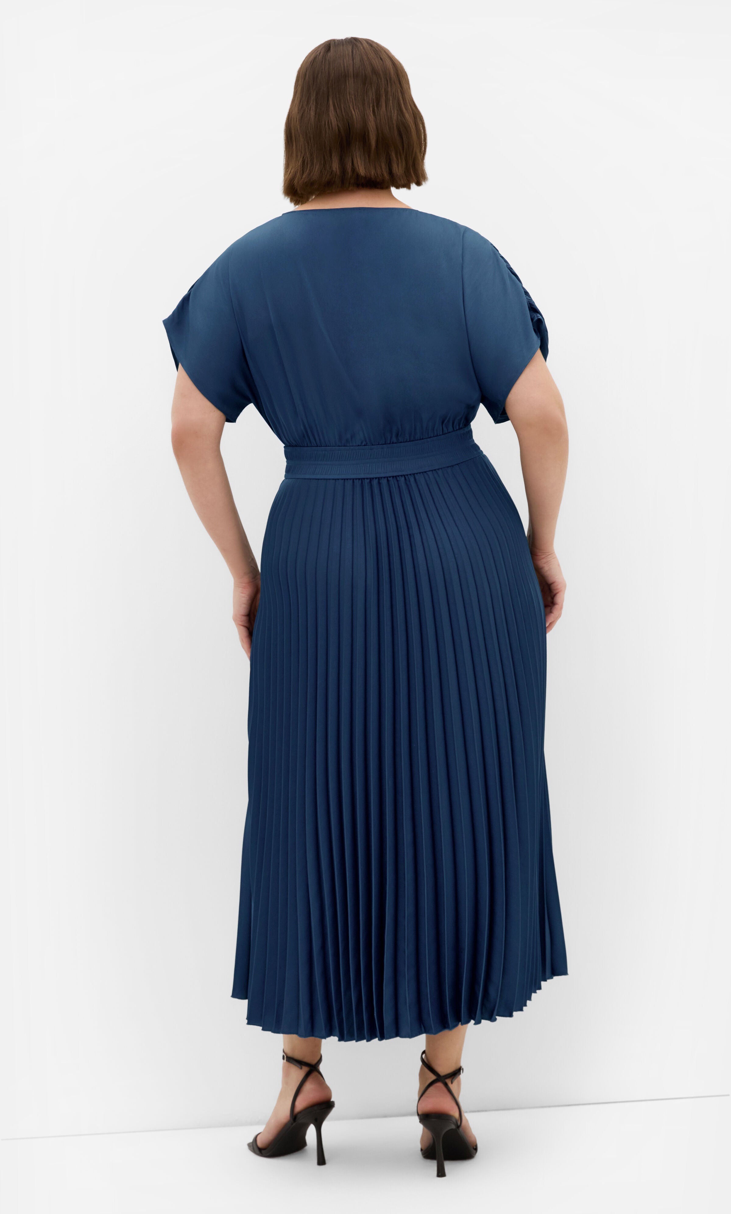 Elia Pleat Dress, BLUE, alternate image number 2