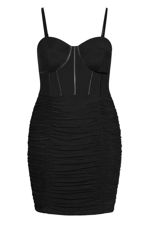 Girly Mesh Dress - black, BLACK, alternate image number null