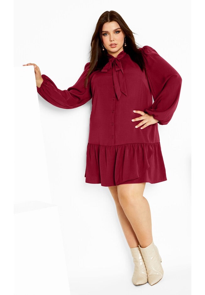 Charlie Dress - ruby, RUBY, on-hover image number 1