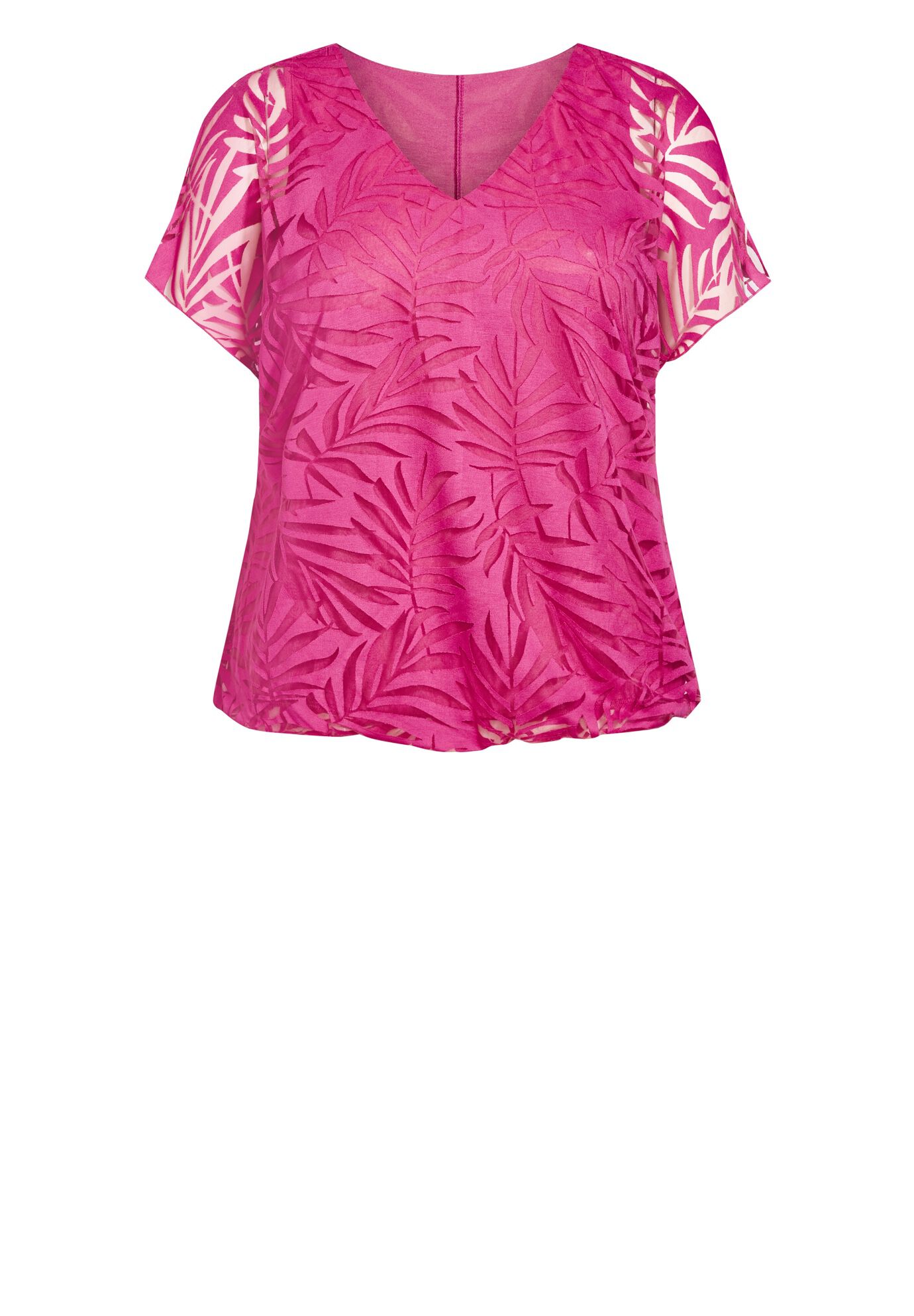 Elora Burnout Top, MAGENTA, alternate image number 3