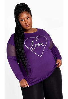 Mesh Sleeve Top