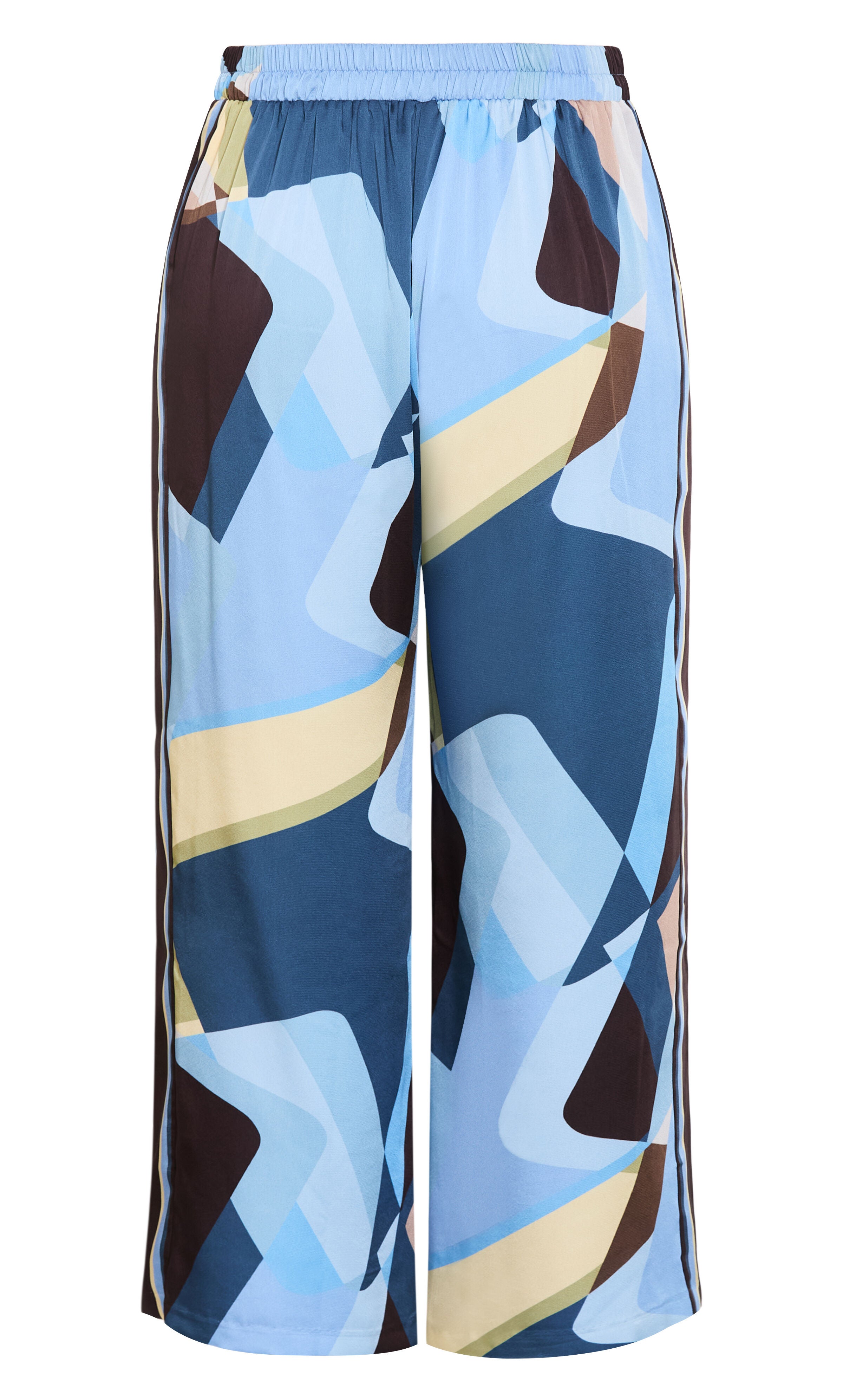 Amaya Abstract Print Wide Leg Pant, BLUE, alternate image number 5