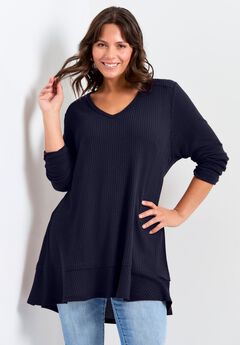 Waffle Ruffle Tunic