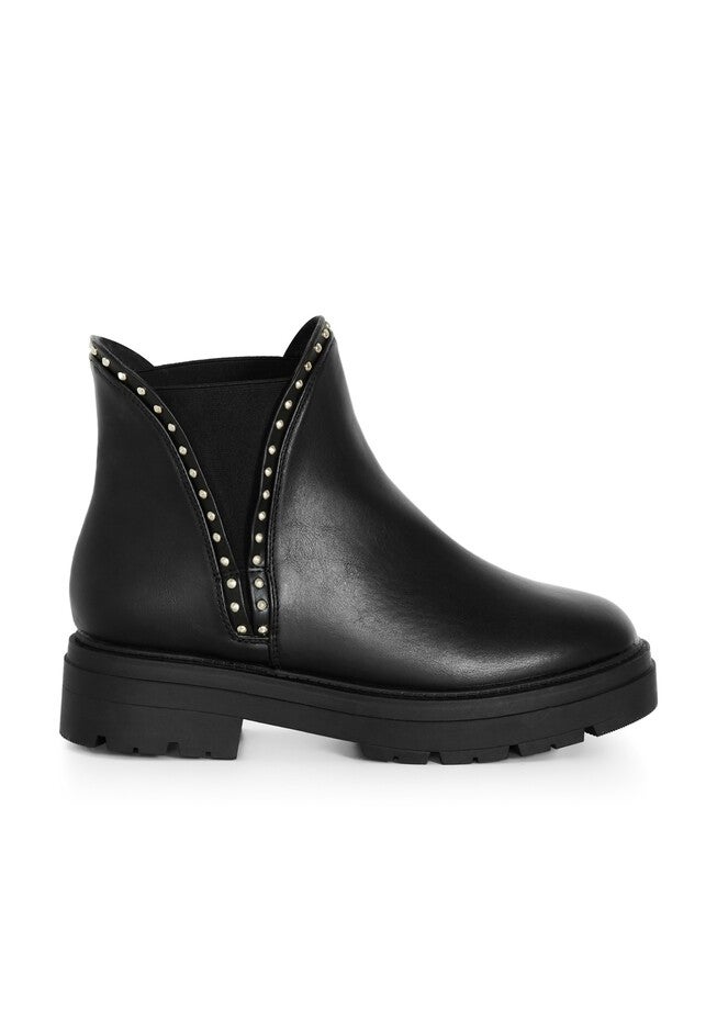 Gia Stud Ankle Boot, BLACK, alternate image number 2