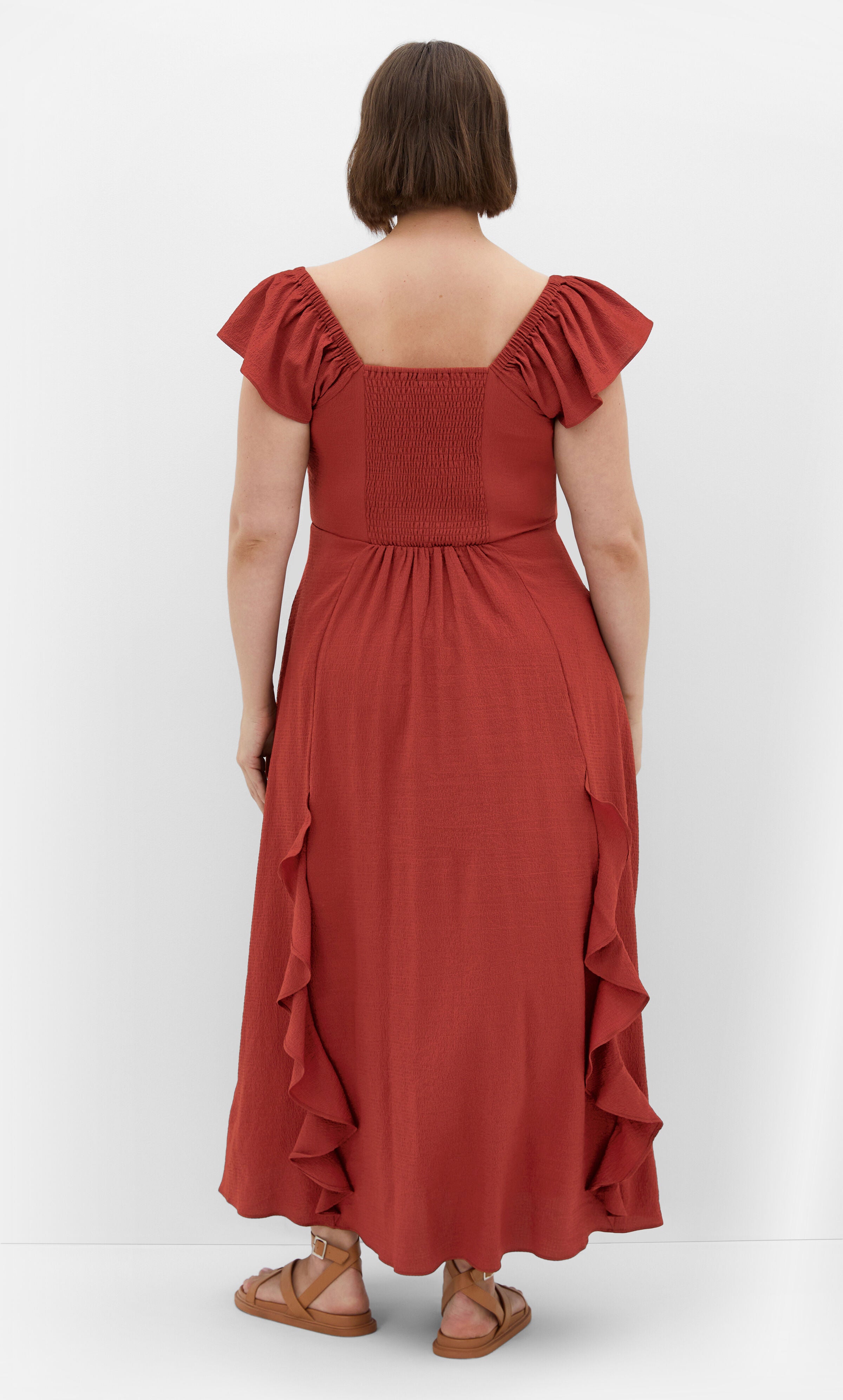 Fee Frill Maxi Dress - sienna, ORANGE, alternate image number 1