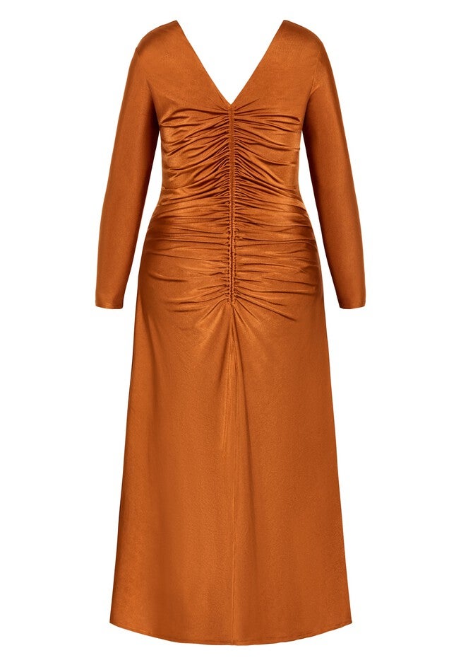 Avah Dress - gingerbread, BROWN, alternate image number null