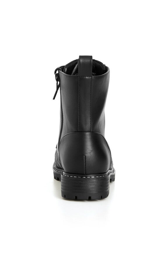 WIDE FIT Lace Up Ankle Boot - black, BLACK, alternate image number 5