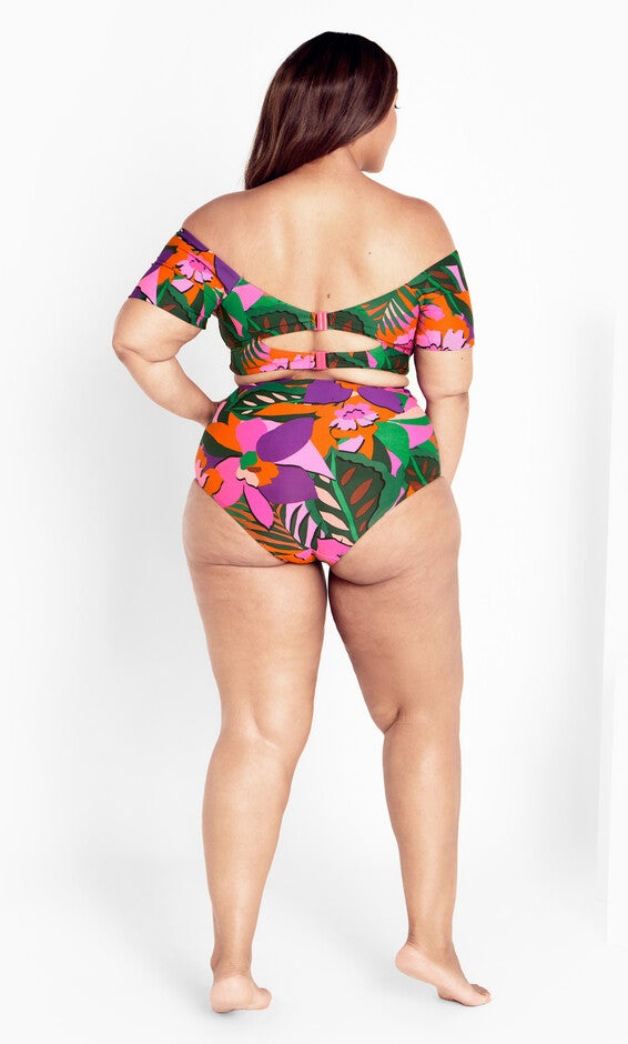 Sicilia Swim Print Brief - fuchsia, PINK, alternate image number 2