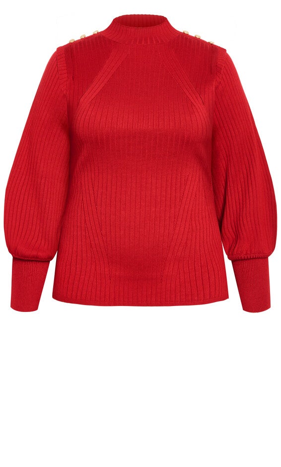 Isabella Sweater - cherry, RED, alternate image number null