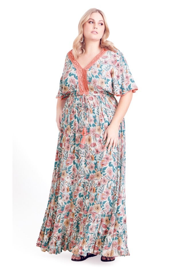 Cadence Maxi Dress, SORBET SUMMER, hi-res image number 0