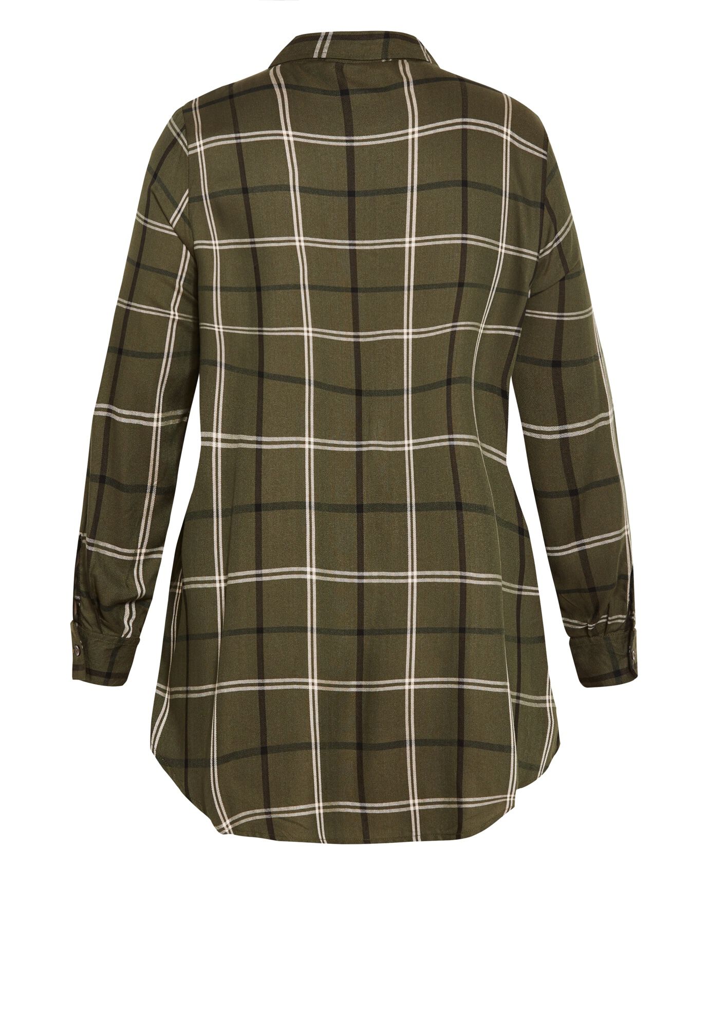 Kylee Plaid Shirt, KHAKI, alternate image number 5