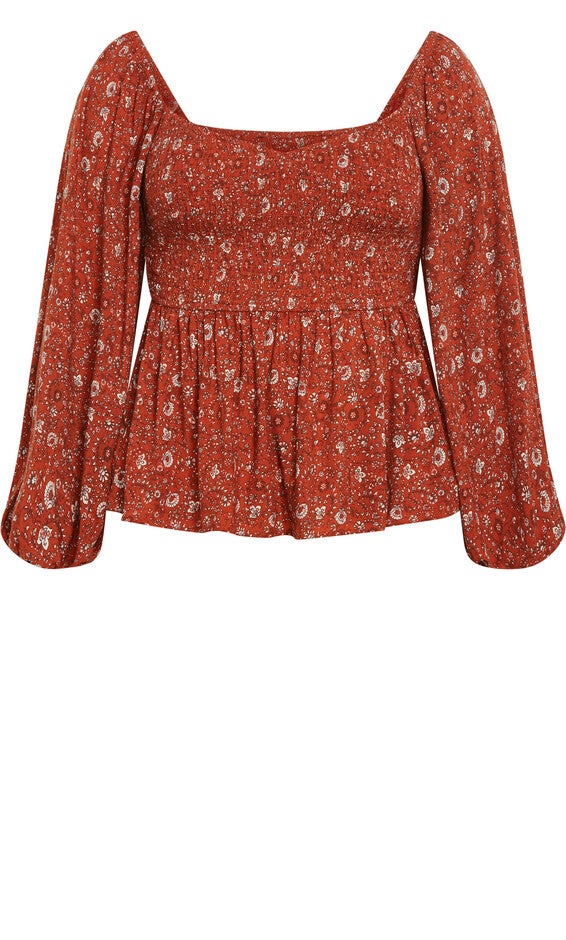 Dahlia Top - spice, ORANGE, alternate image number 4