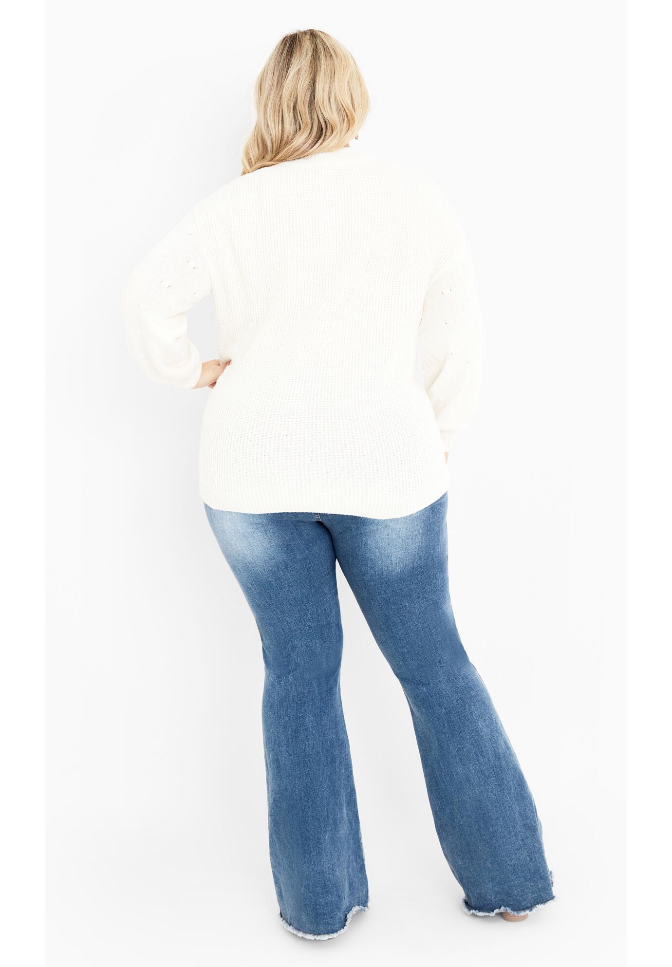 Paige Sweater, IVORY, alternate image number 4