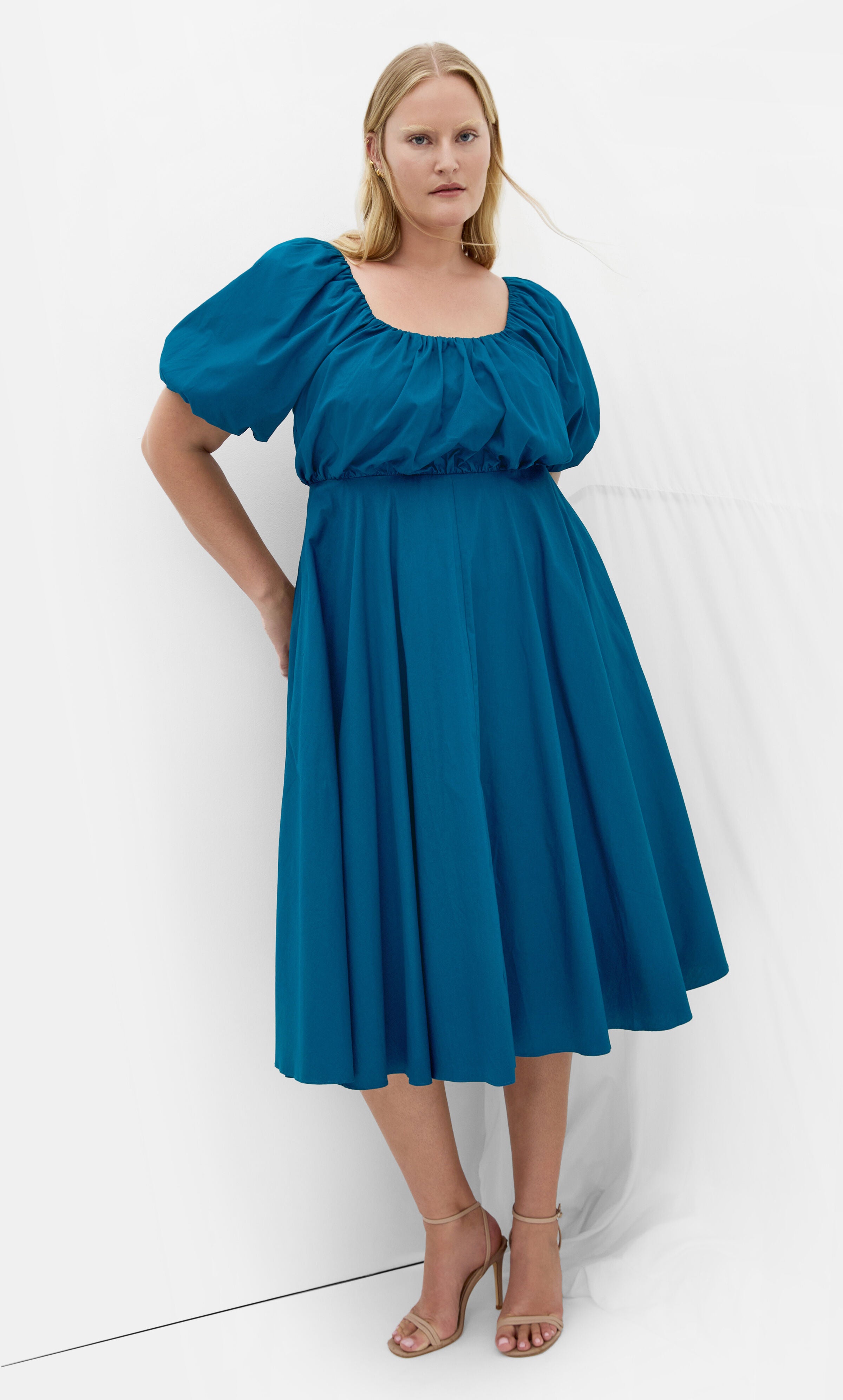 Rosabella Dress - poseidon, BLUE, hi-res image number 0