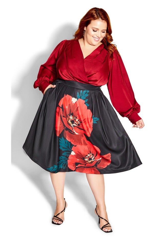Abigail Skirt - red, BLACK, on-hover image number null