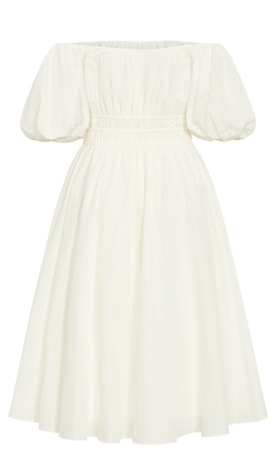 Lillian Midi Dress - butter, CREAM, alternate image number 5